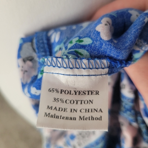 Zesica Boho Style Wrap‎ Maxi Dess in Blue & Floral Print Size Large - Picture 5 of 5